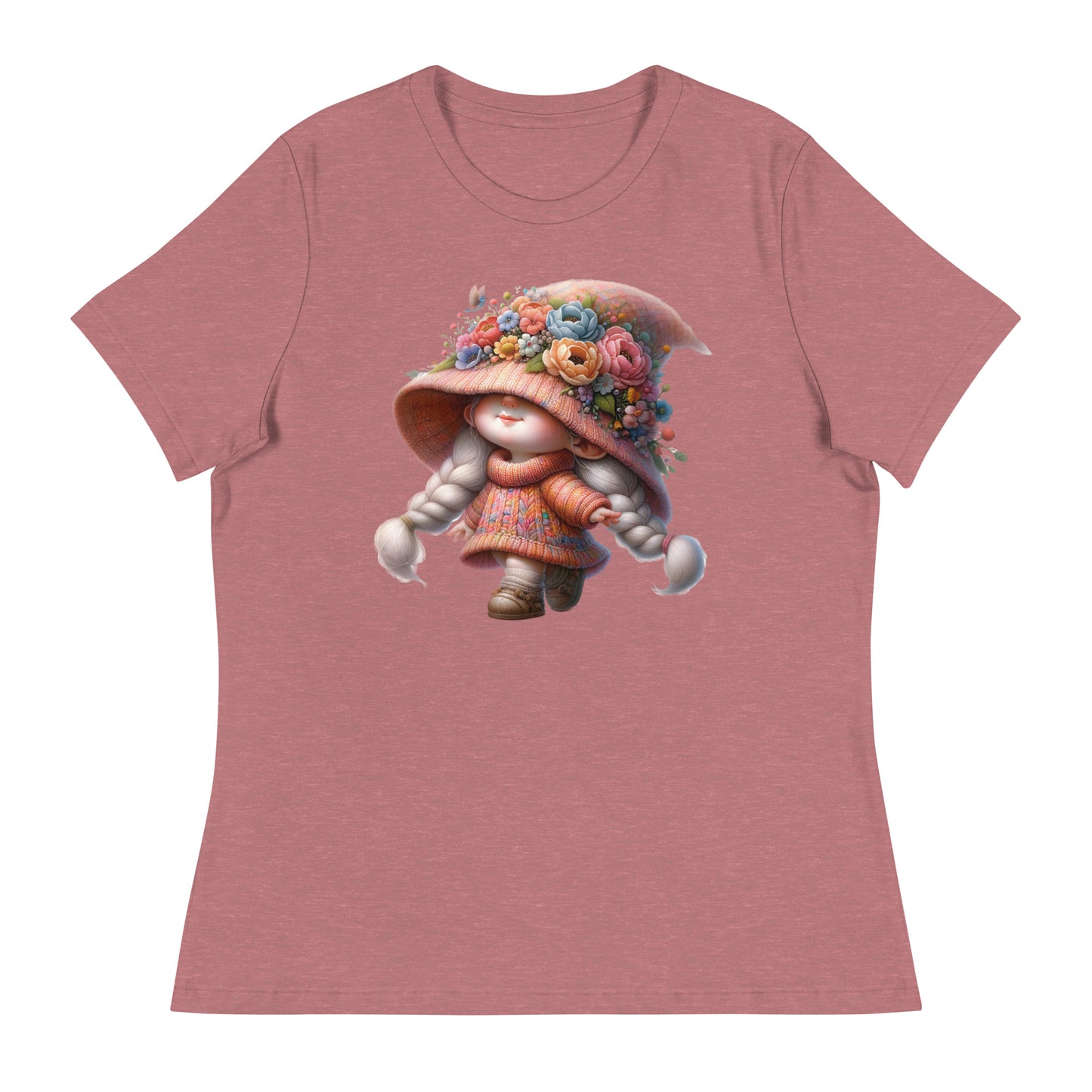 Women's Relaxed T-Shirt "Spring Girl Gnomes" #10