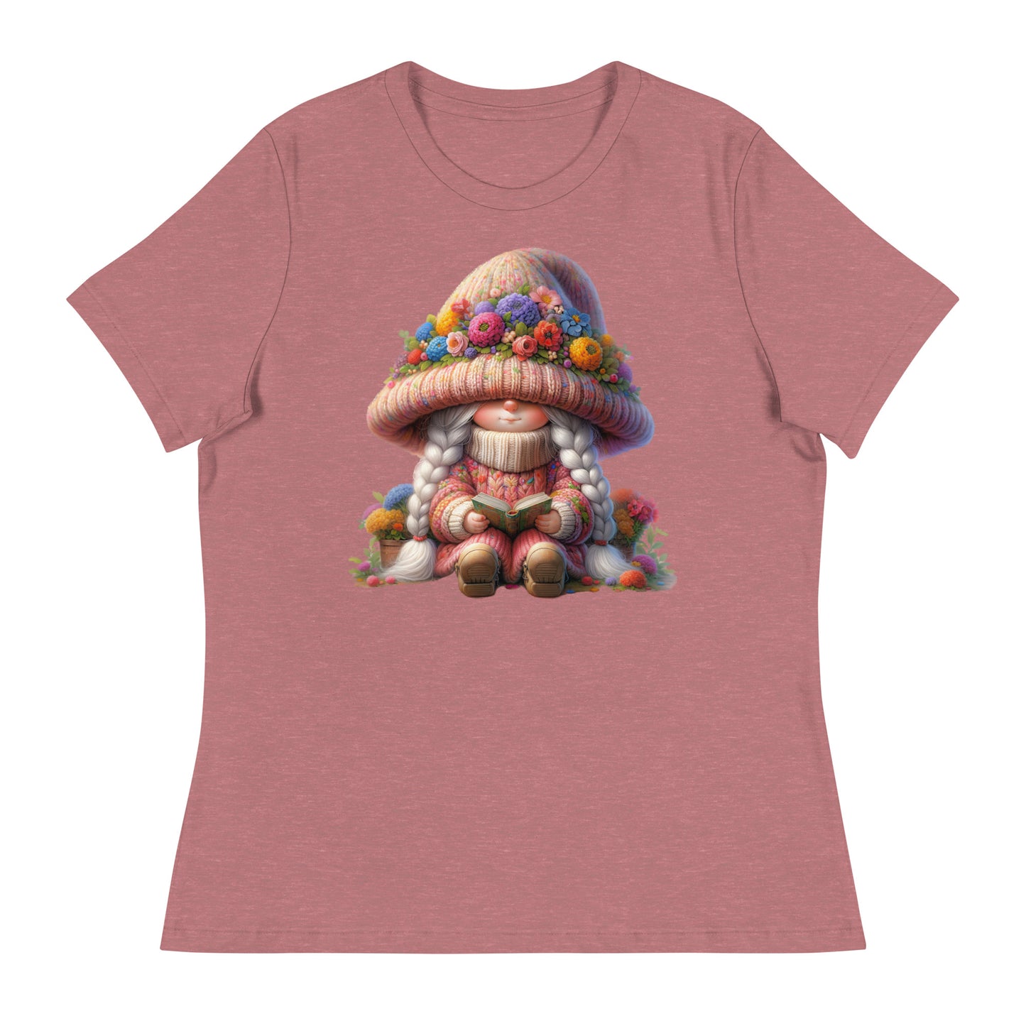 Women's Relaxed T-Shirt "Spring Girl Gnomes" #12