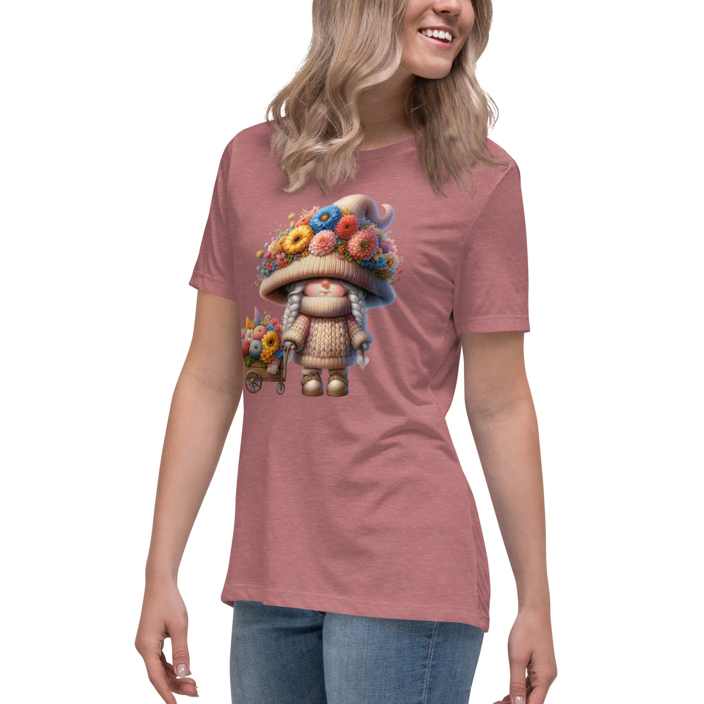 Women's Relaxed T-Shirt "Spring Gnomes" 06