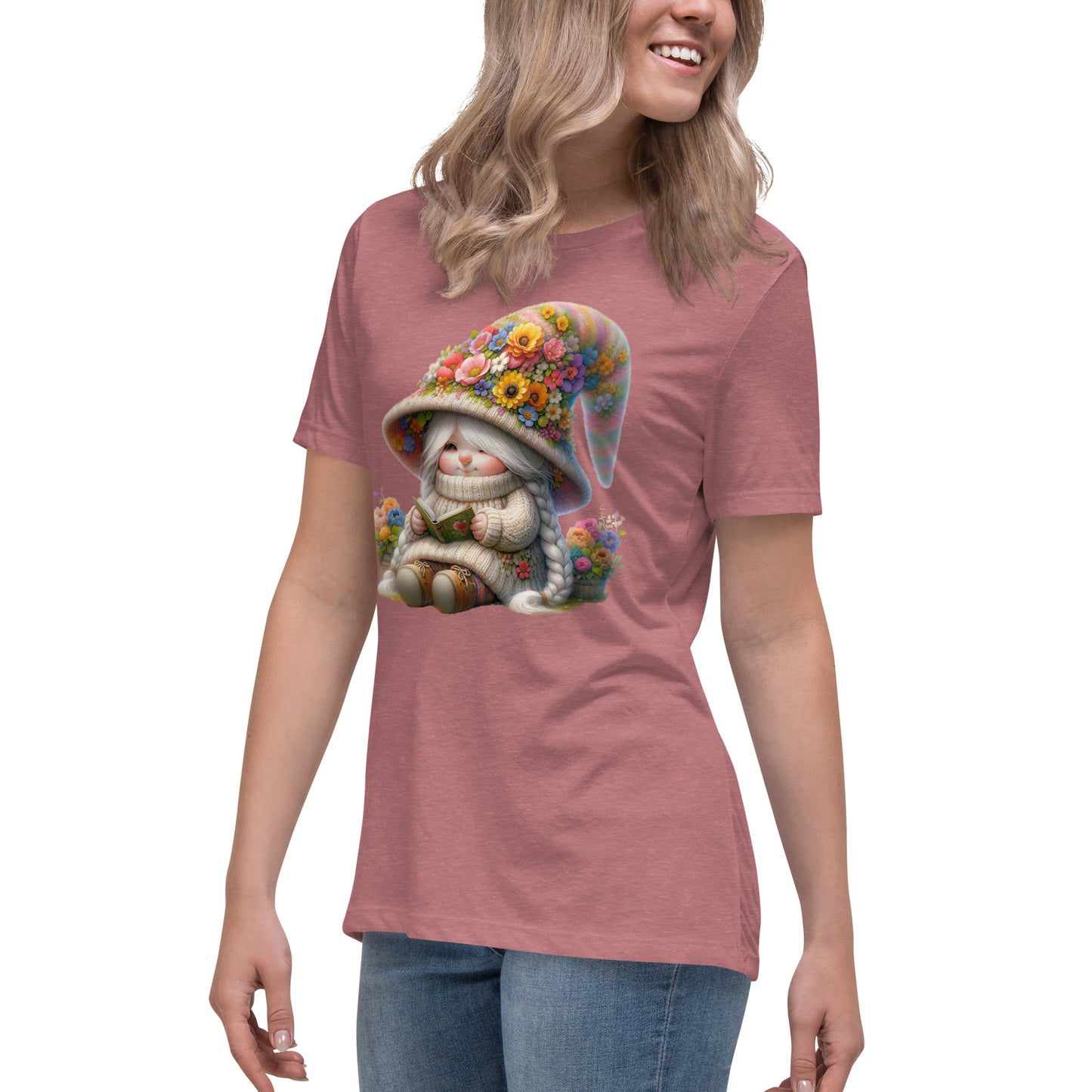 Women's Relaxed T-Shirt "Spring Gnomes" 08.0