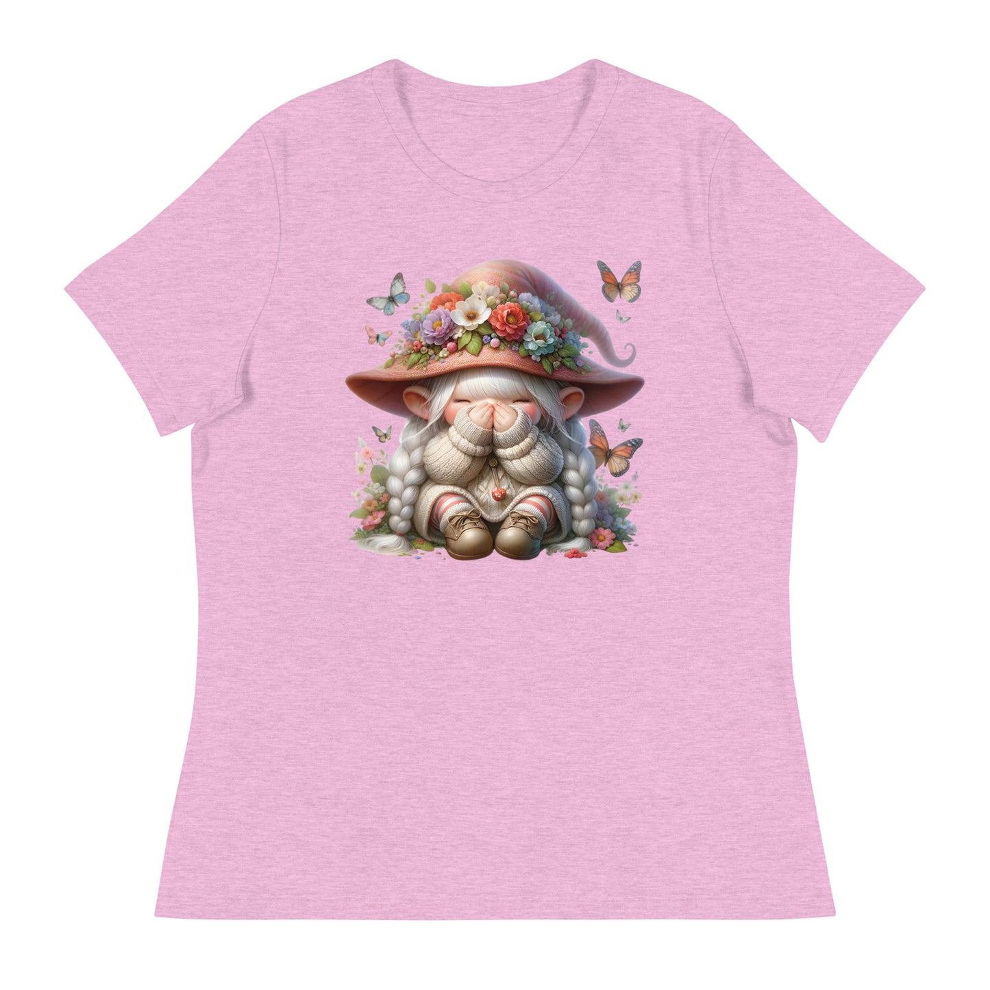 Women's Relaxed T-Shirt "Spring Gnomes" 02