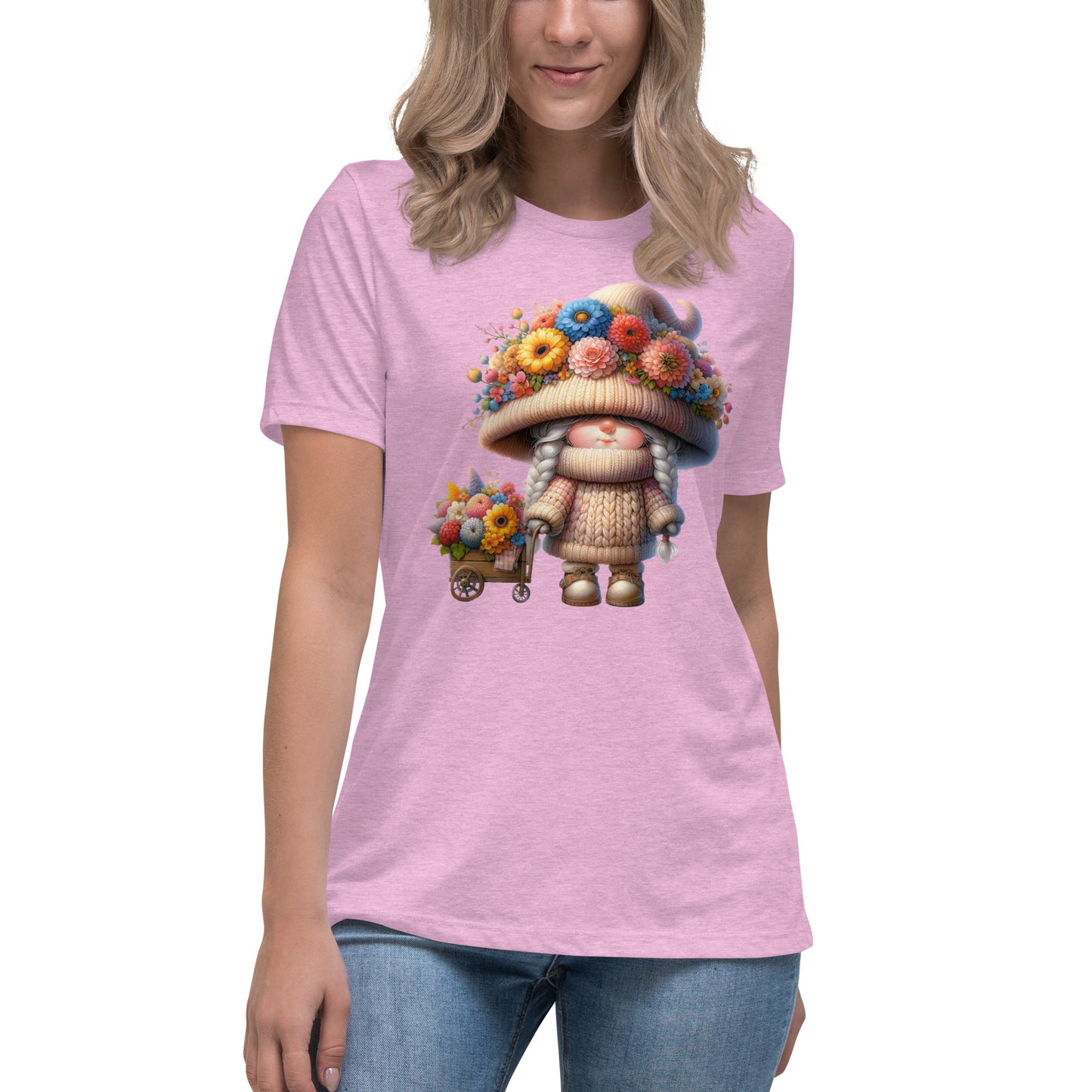 Women's Relaxed T-Shirt "Spring Gnomes" 06