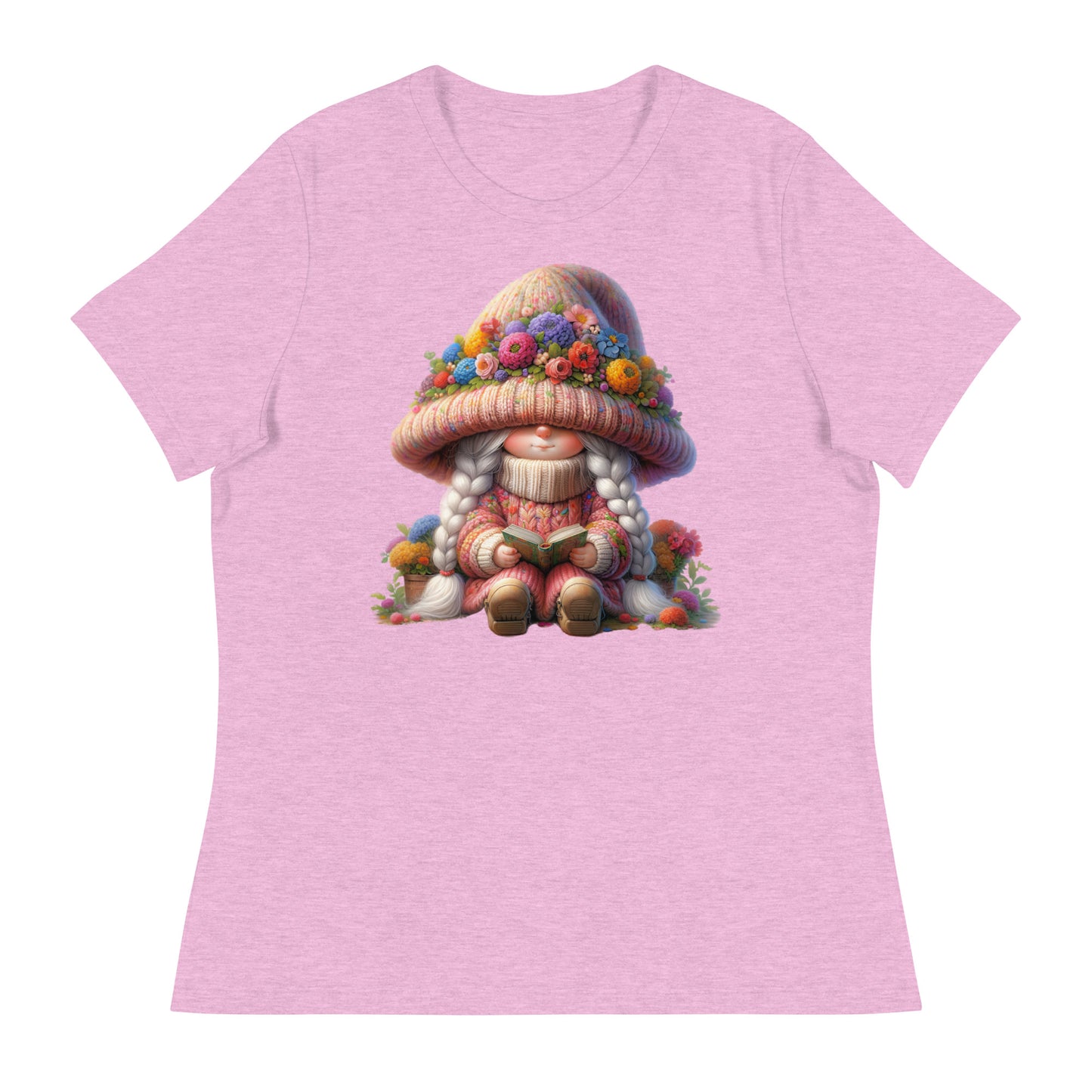 Women's Relaxed T-Shirt "Spring Girl Gnomes" #12
