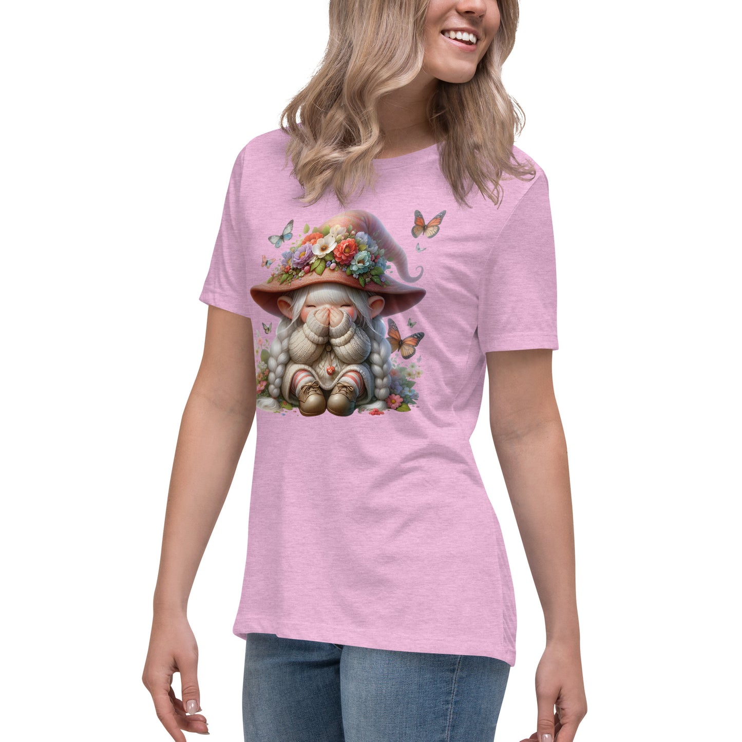 Women's Relaxed T-Shirt "Spring Gnomes" 02