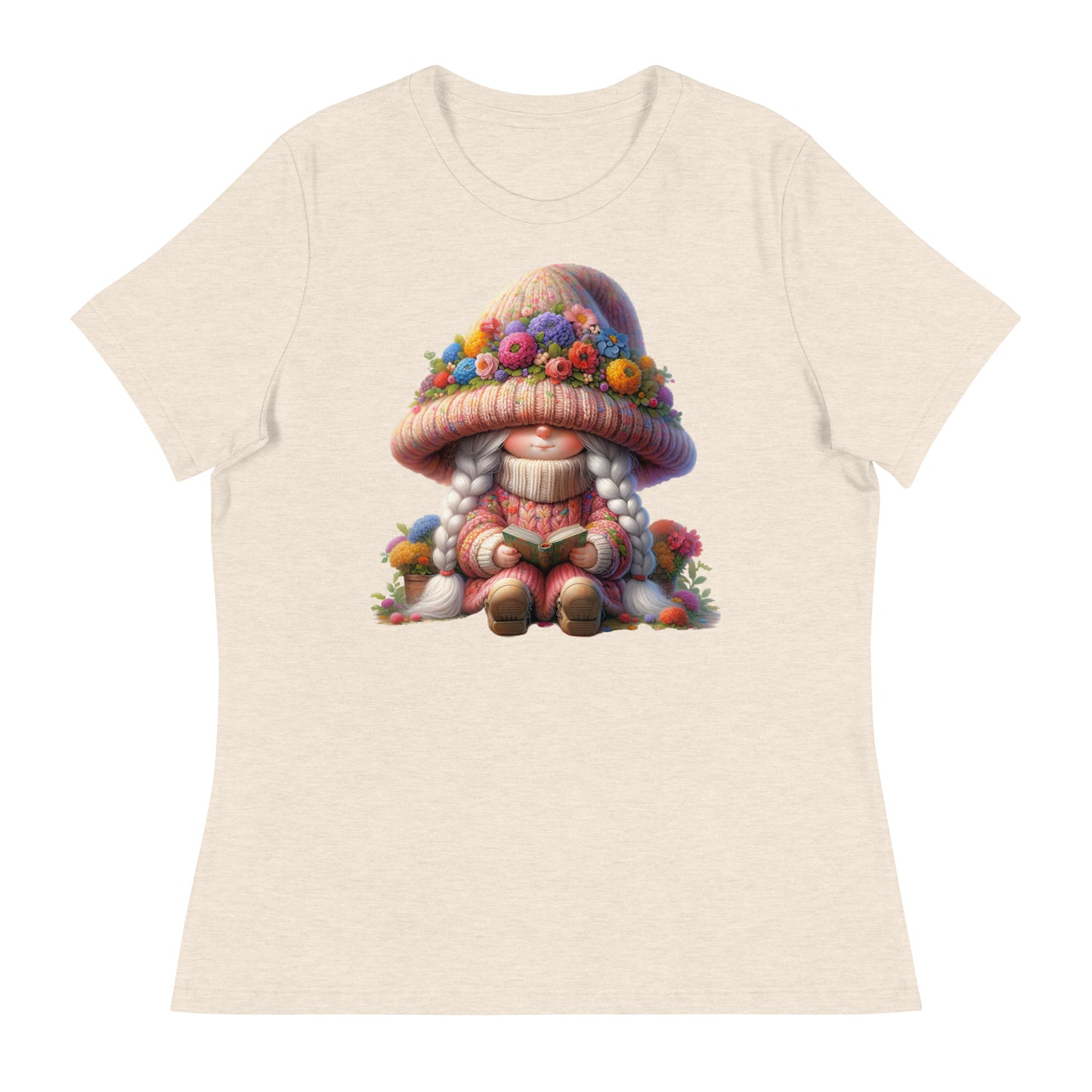 Women's Relaxed T-Shirt "Spring Girl Gnomes" #12
