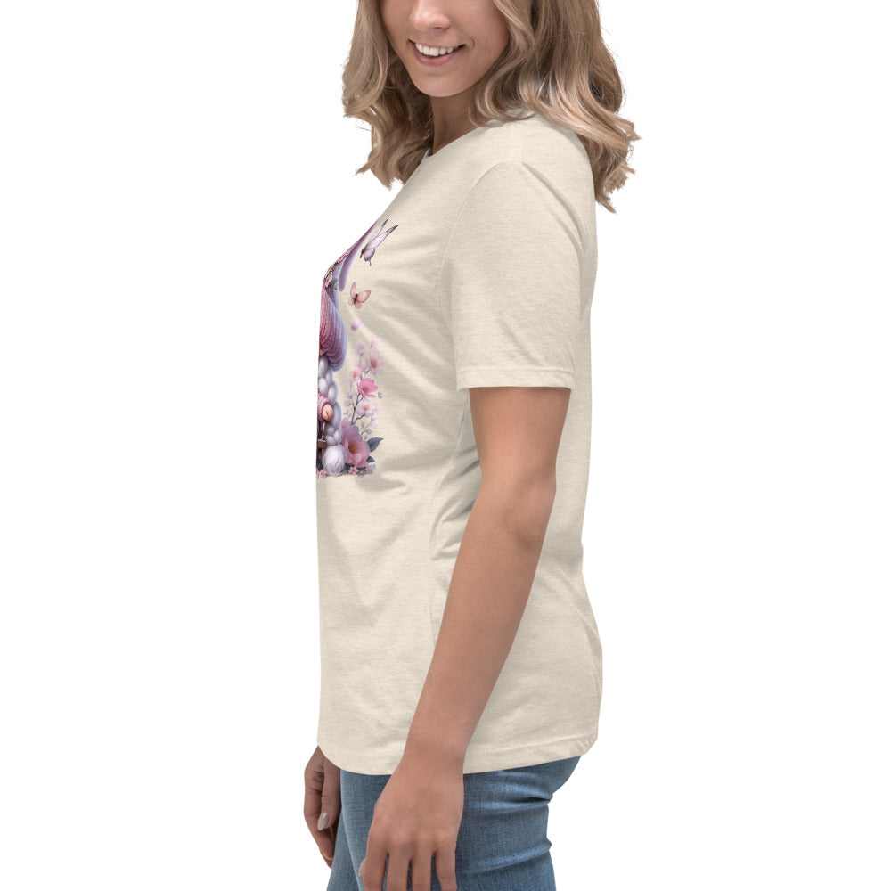 Women's Relaxed T-Shirt "Cherry Blossom Gnomes" #10