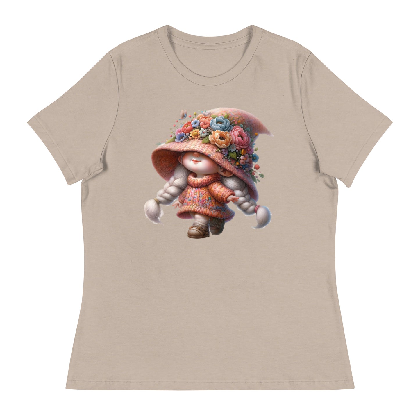 Women's Relaxed T-Shirt "Spring Girl Gnomes" #10