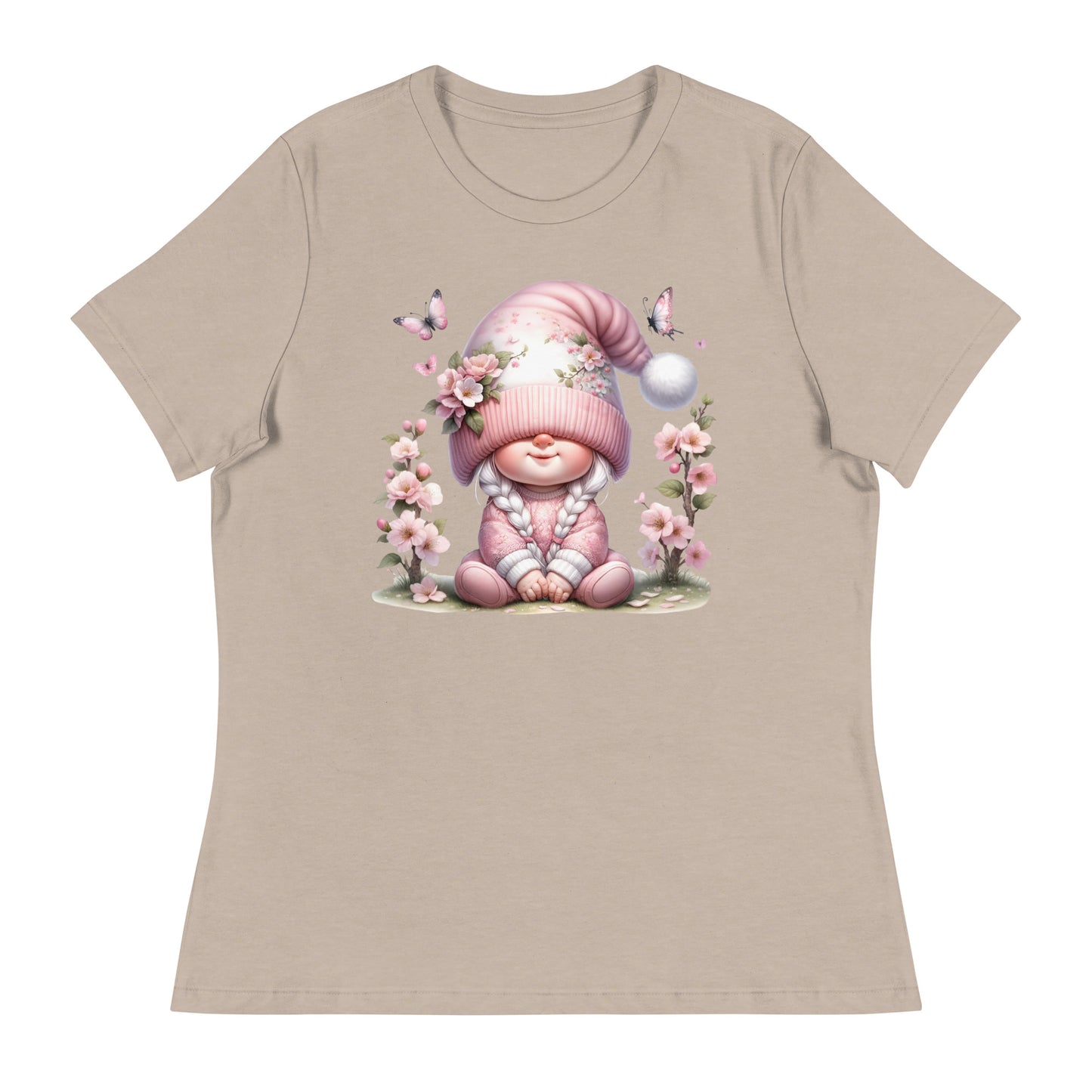 Women's Relaxed T-Shirt "Cherry Blossom Gnomes" #6