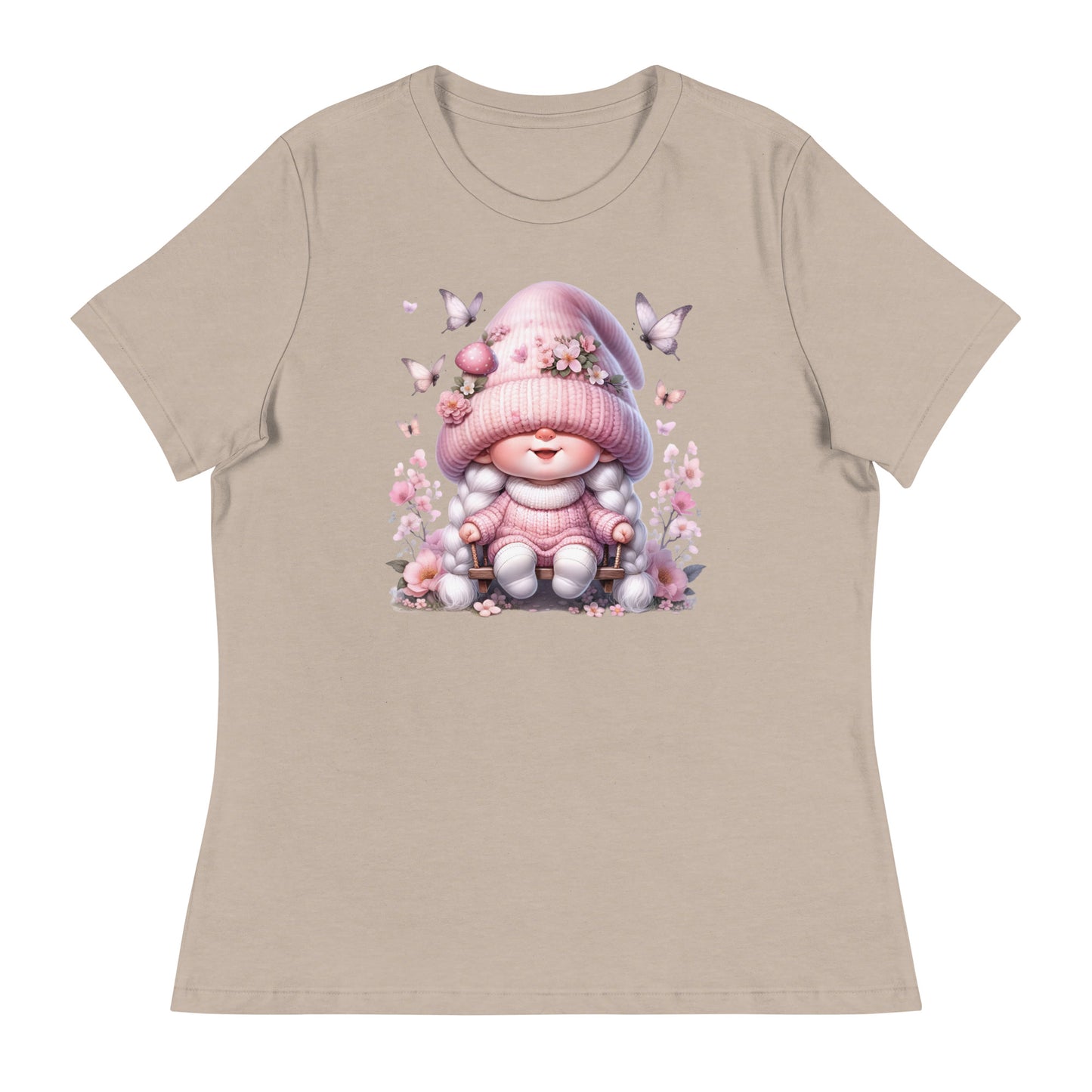 Women's Relaxed T-Shirt "Cherry Blossom Gnomes" #10