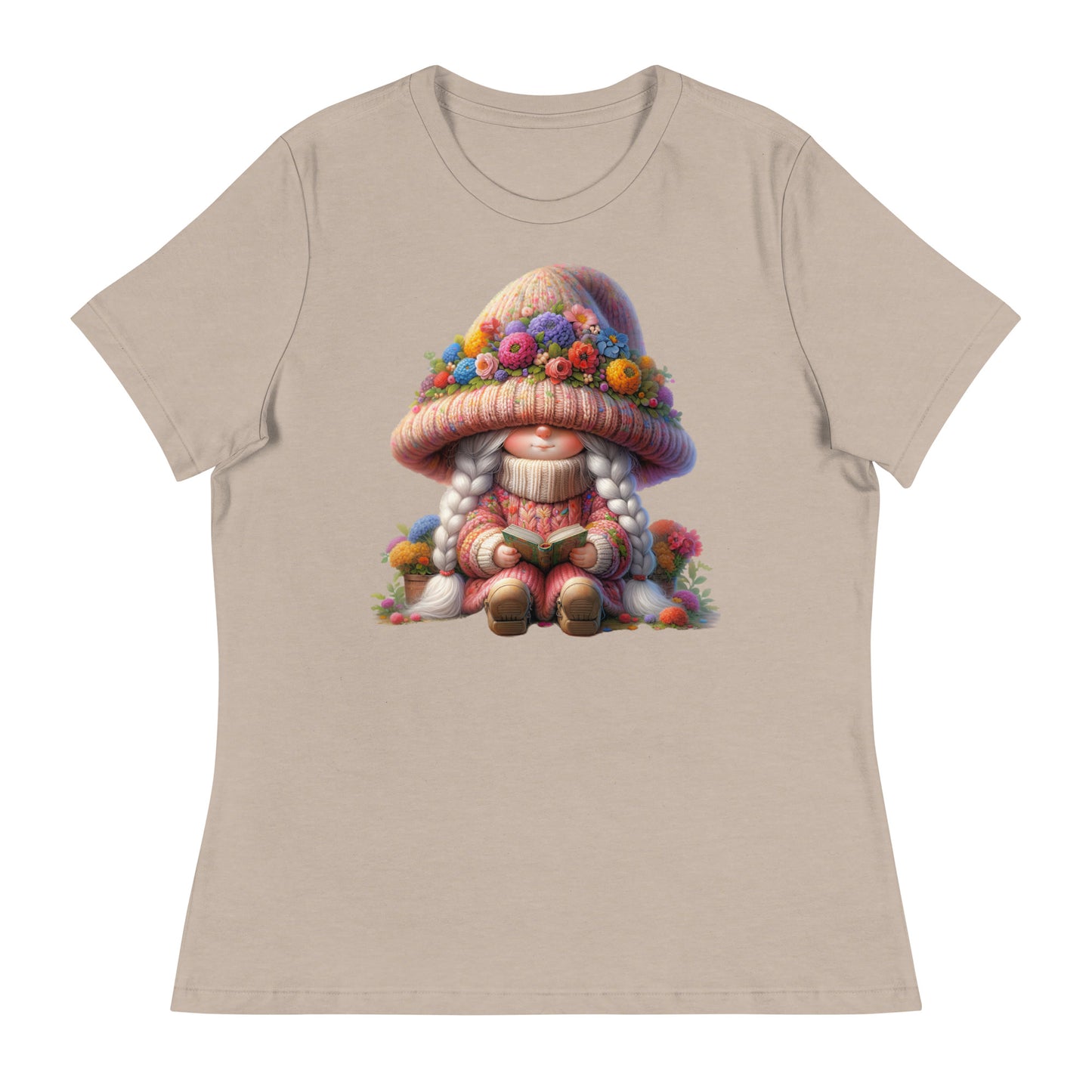 Women's Relaxed T-Shirt "Spring Girl Gnomes" #12