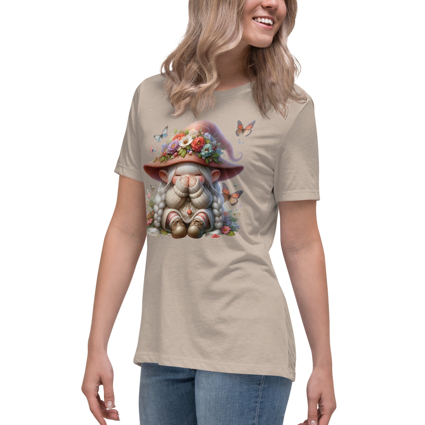 Women's Relaxed T-Shirt "Spring Gnomes" 02