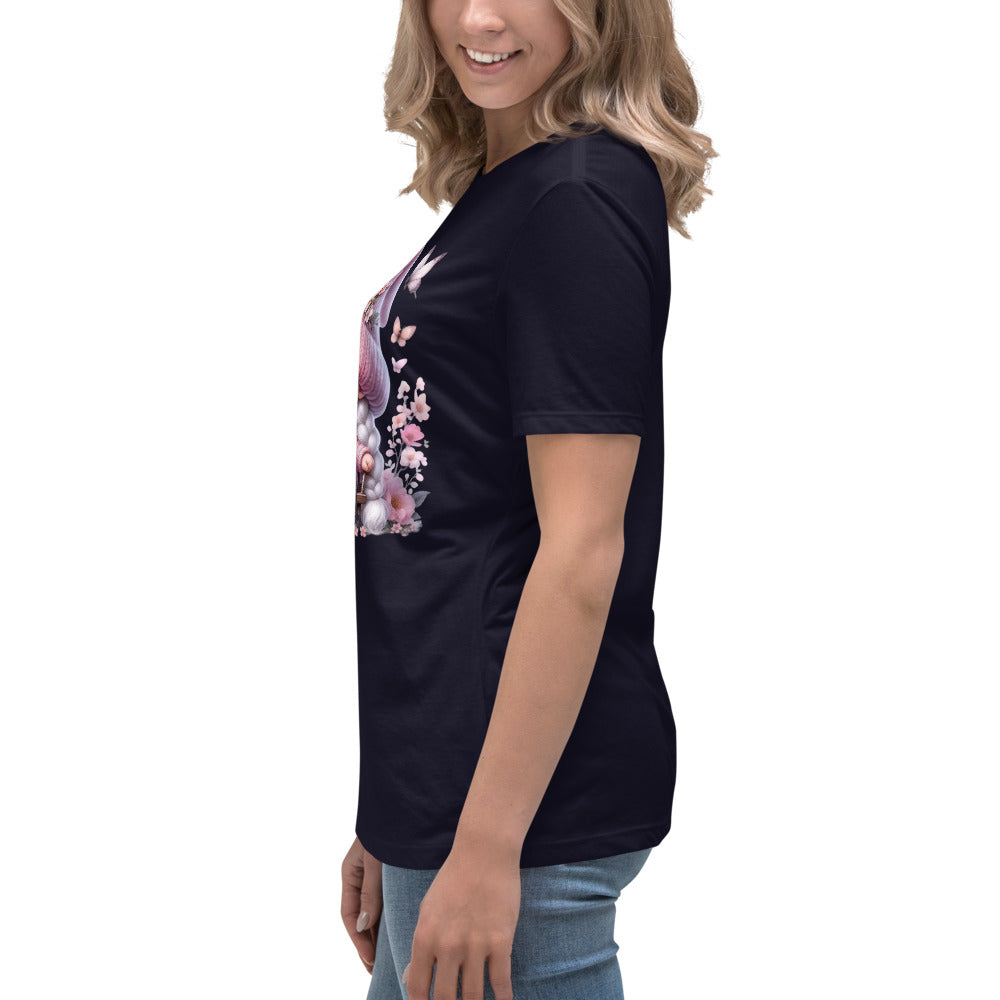 Women's Relaxed T-Shirt "Cherry Blossom Gnomes" #10