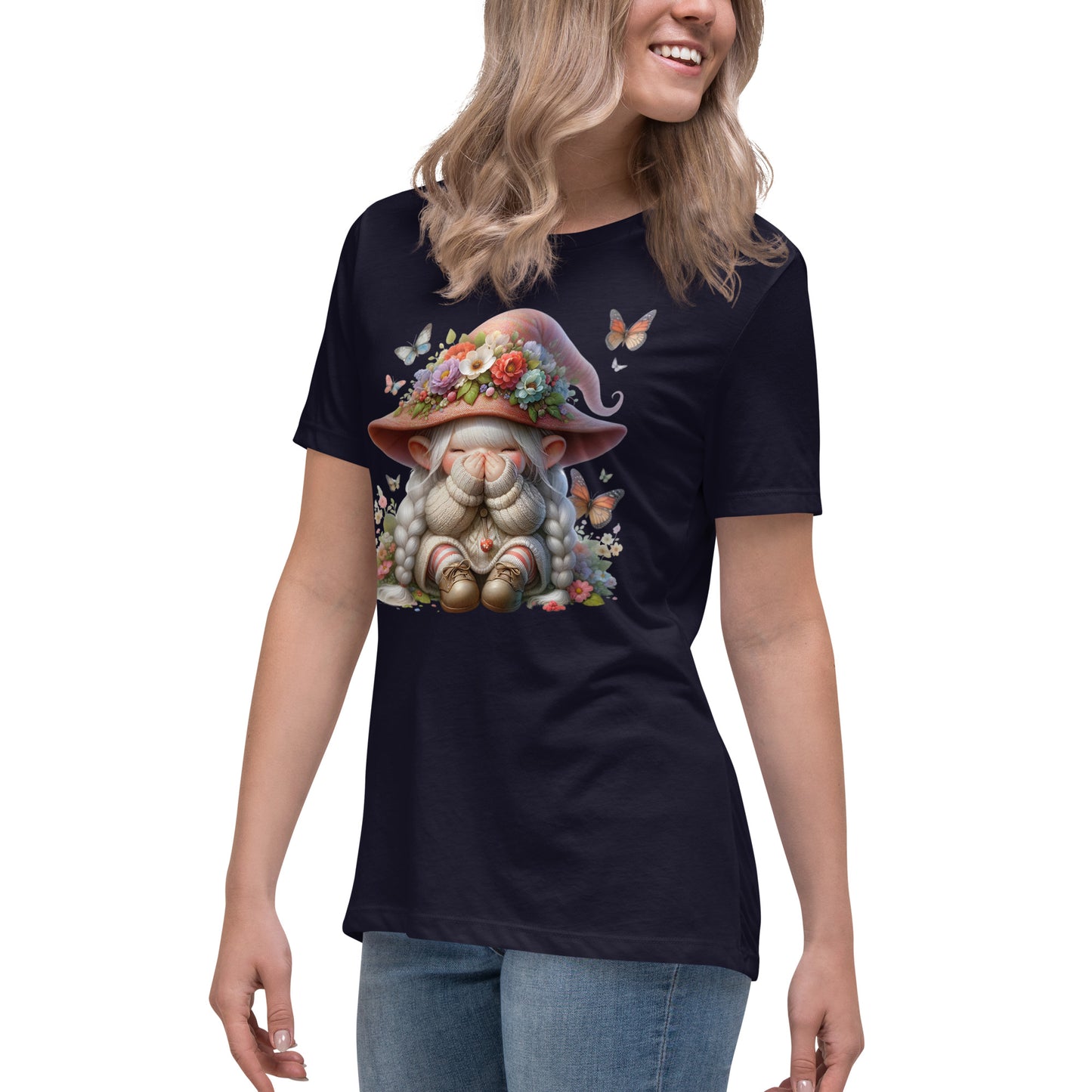 Women's Relaxed T-Shirt "Spring Gnomes" 02
