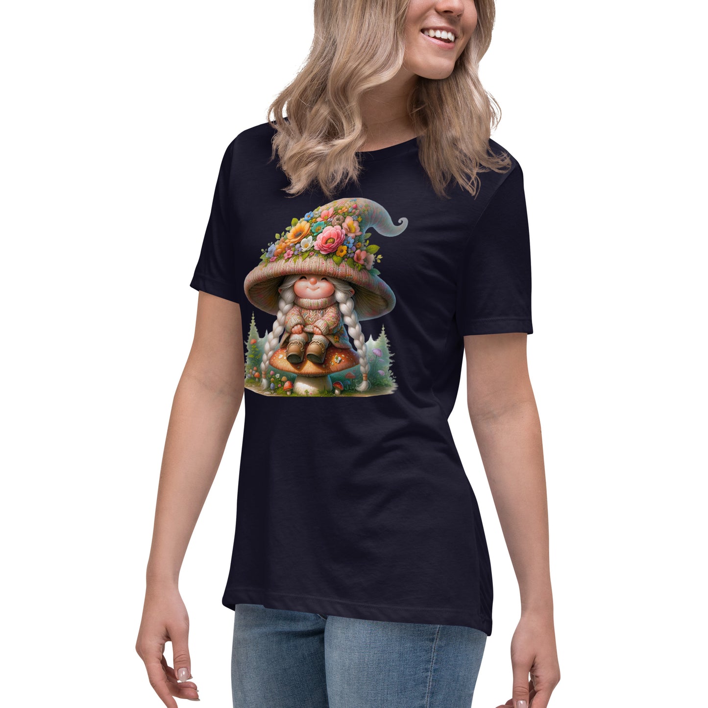Women's Relaxed T-Shirt "Spring Gnomes" 05