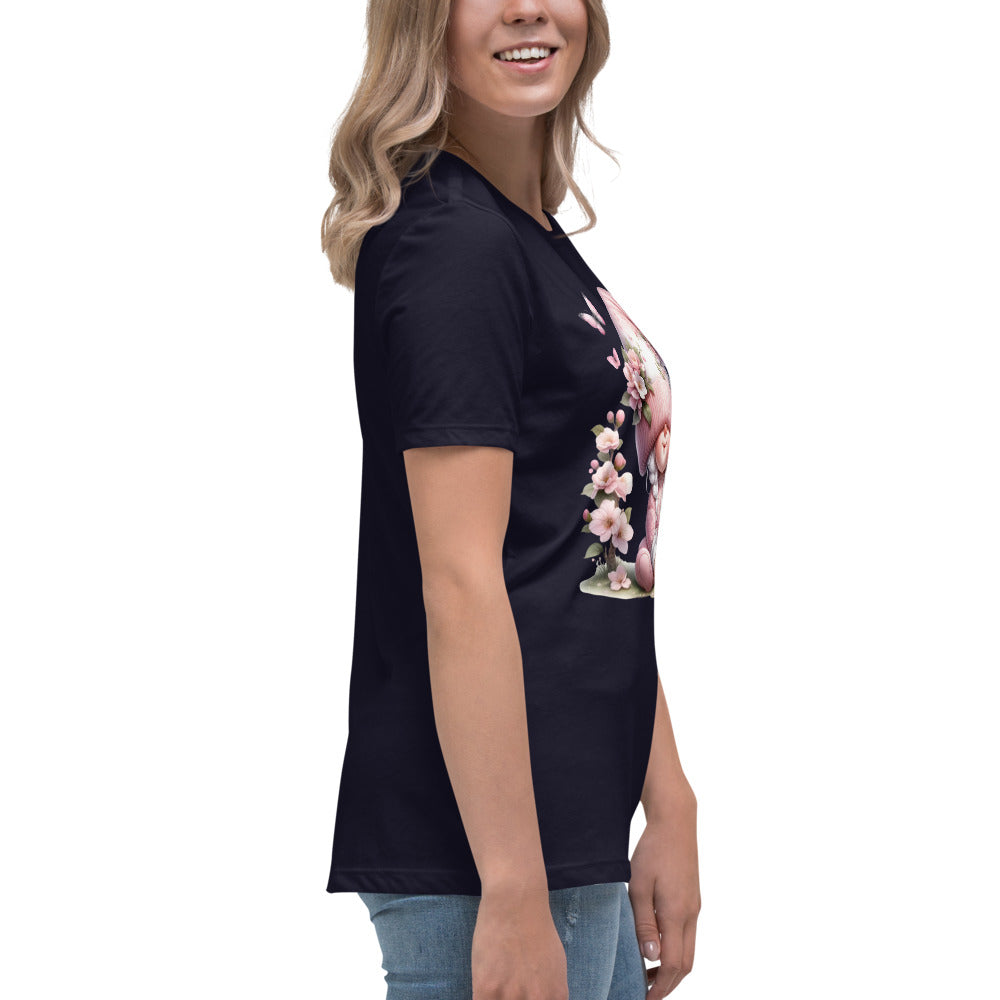 Women's Relaxed T-Shirt "Cherry Blossom Gnomes" #6