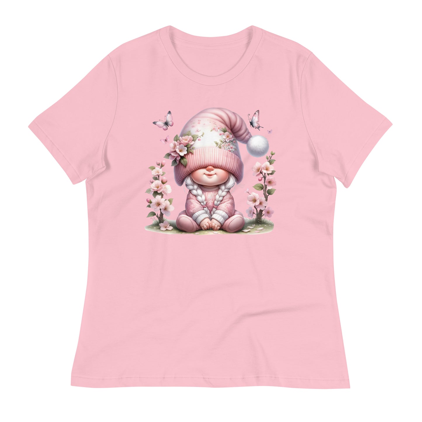 Women's Relaxed T-Shirt "Cherry Blossom Gnomes" #6