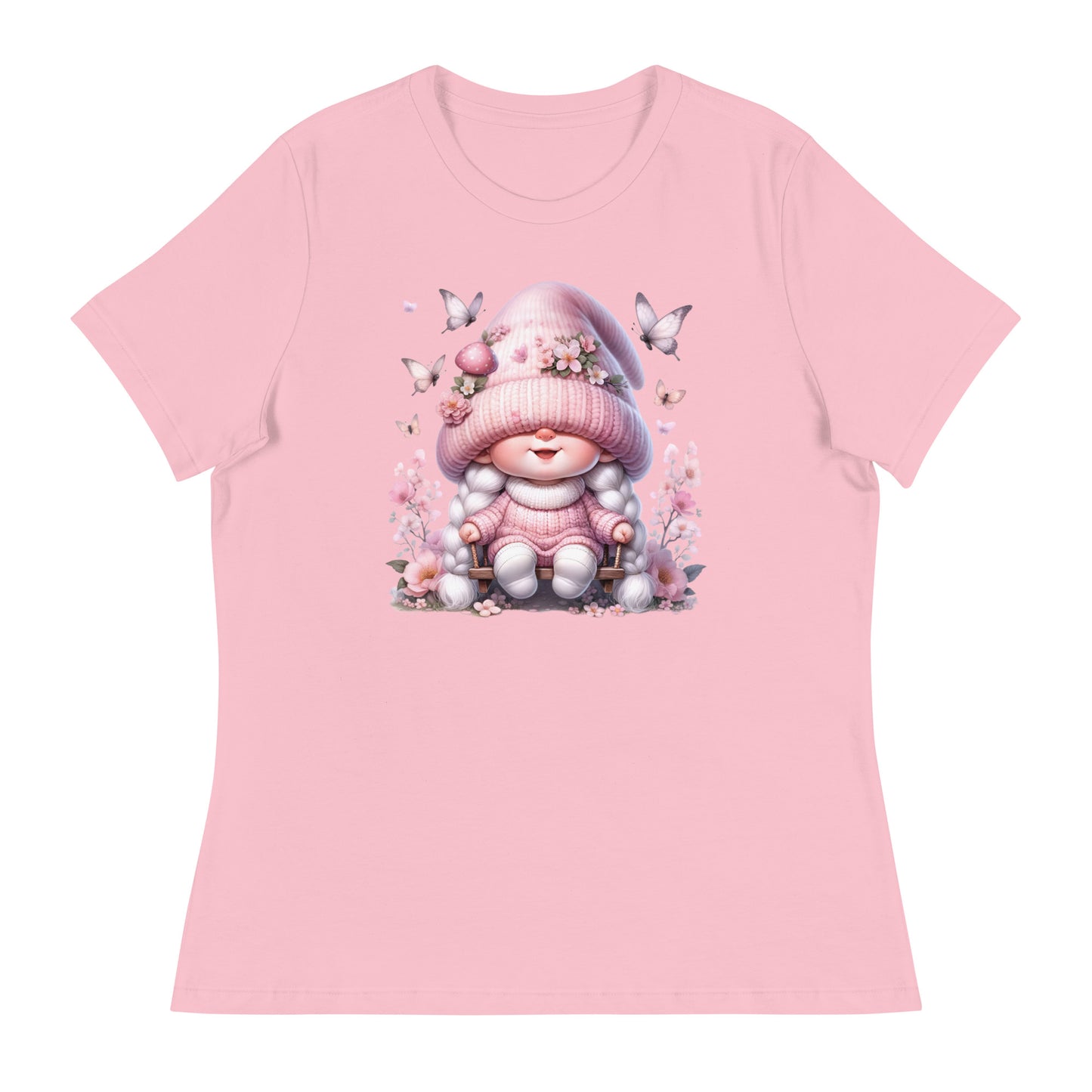 Women's Relaxed T-Shirt "Cherry Blossom Gnomes" #10