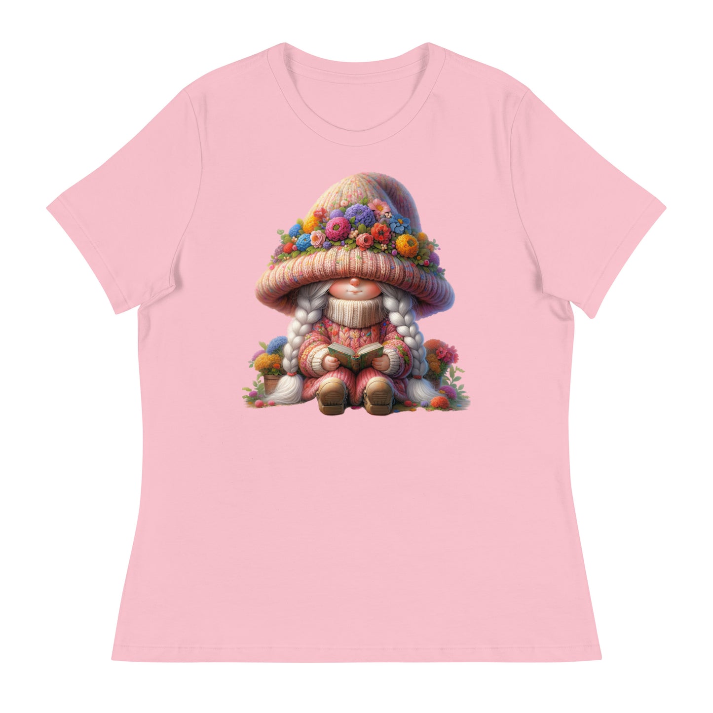 Women's Relaxed T-Shirt "Spring Girl Gnomes" #12