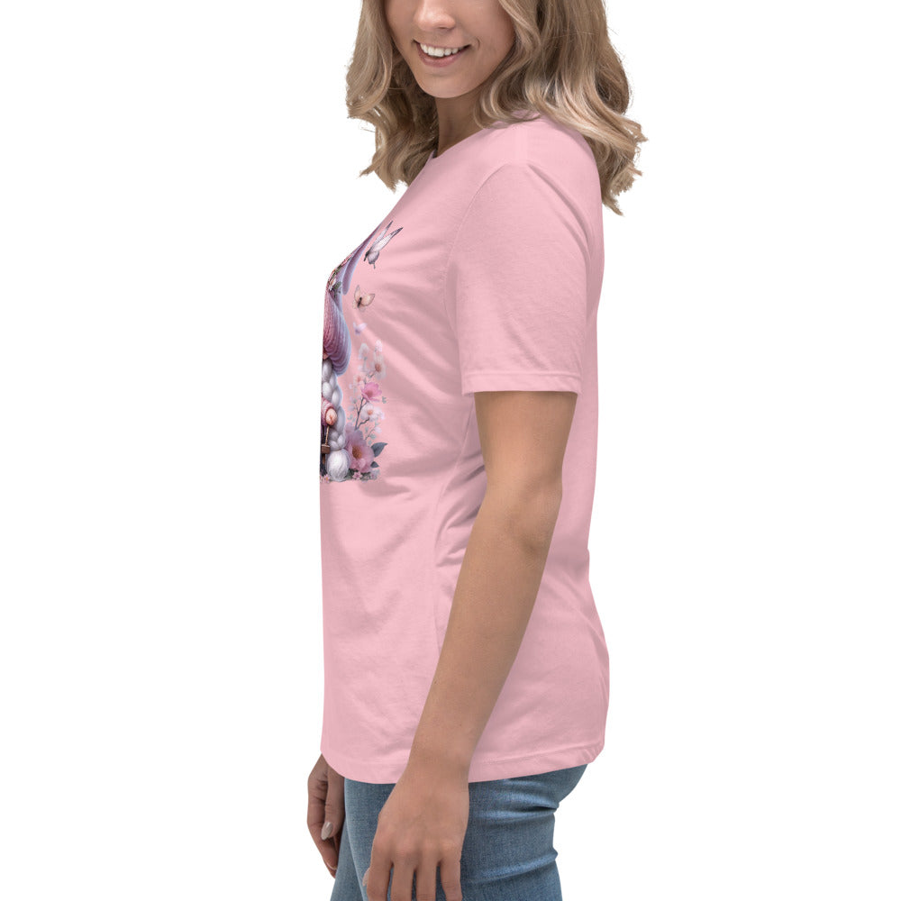 Women's Relaxed T-Shirt "Cherry Blossom Gnomes" #10