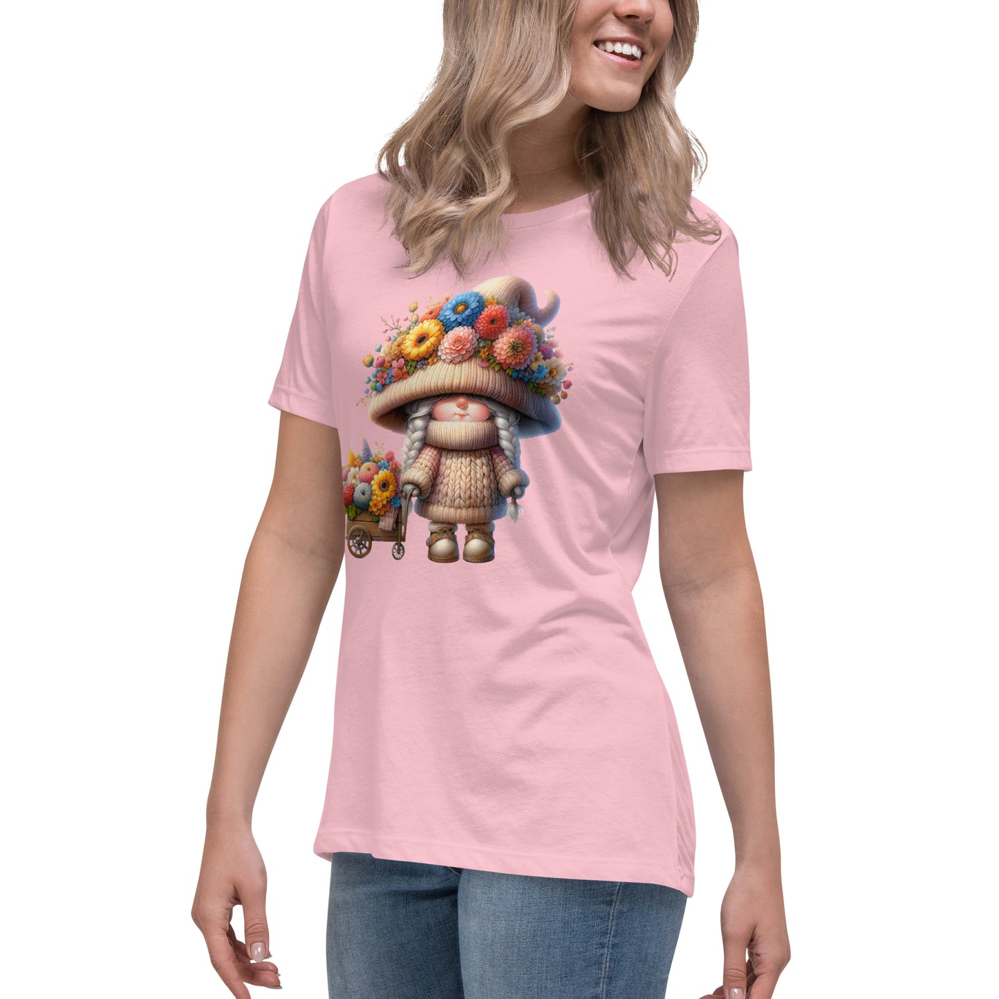 Women's Relaxed T-Shirt "Spring Gnomes" 06