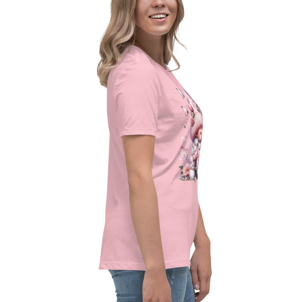 Women's Relaxed T-Shirt "Cherry Blossom Gnomes" #10