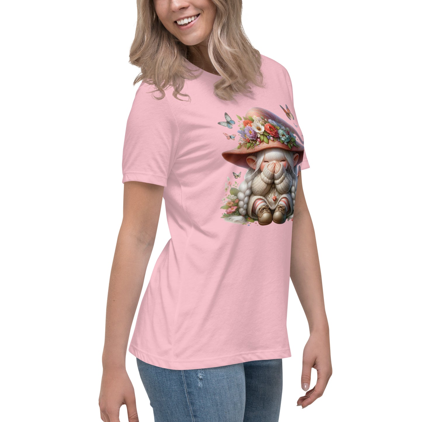 Women's Relaxed T-Shirt "Spring Gnomes" 02
