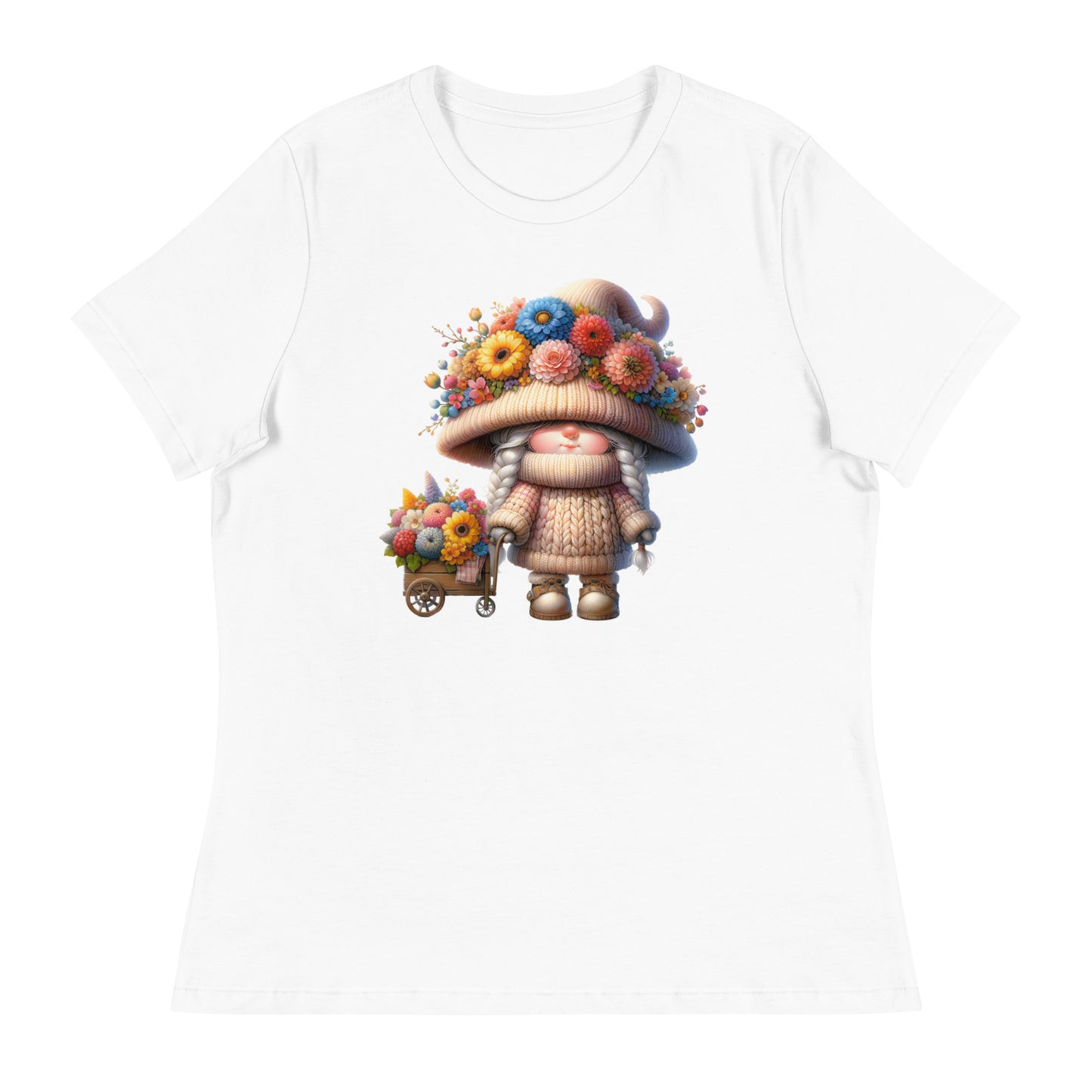 Women's Relaxed T-Shirt "Spring Gnomes" 06