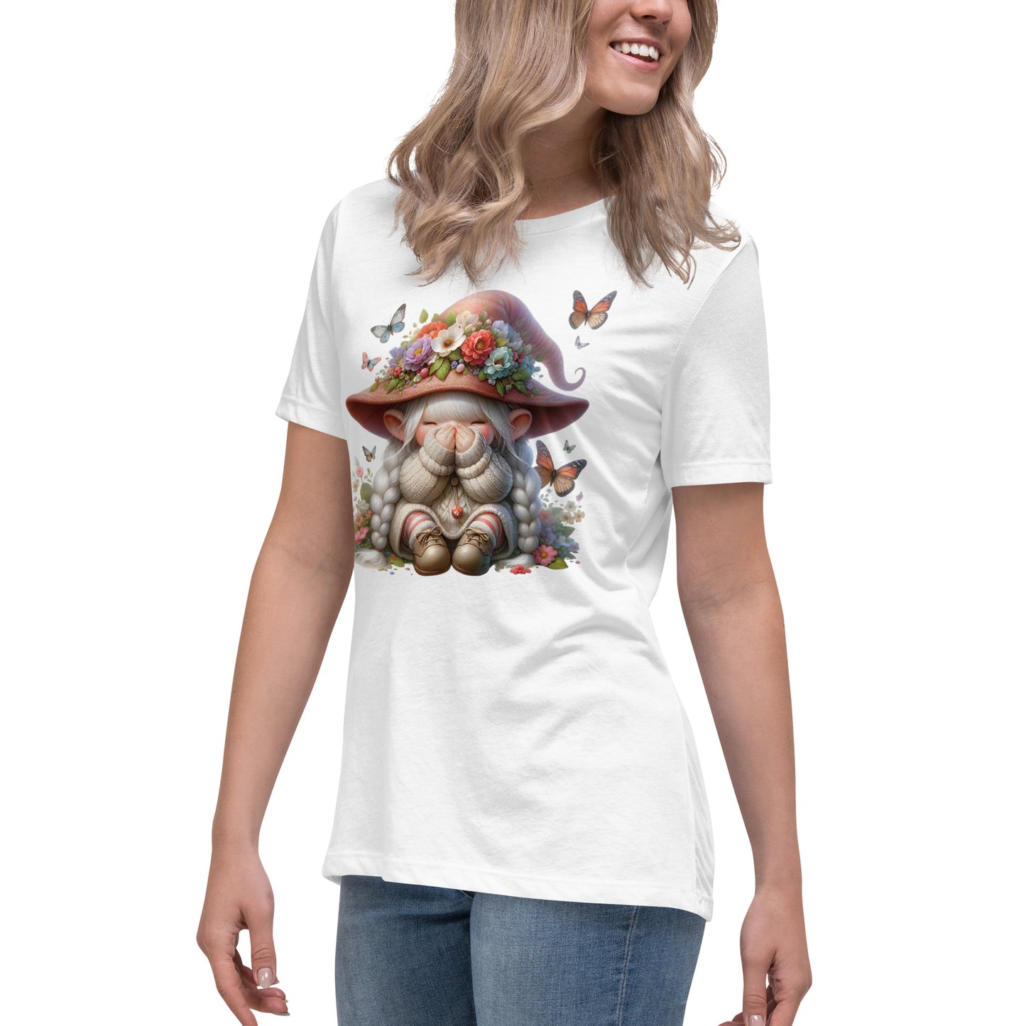 Women's Relaxed T-Shirt "Spring Gnomes" 02