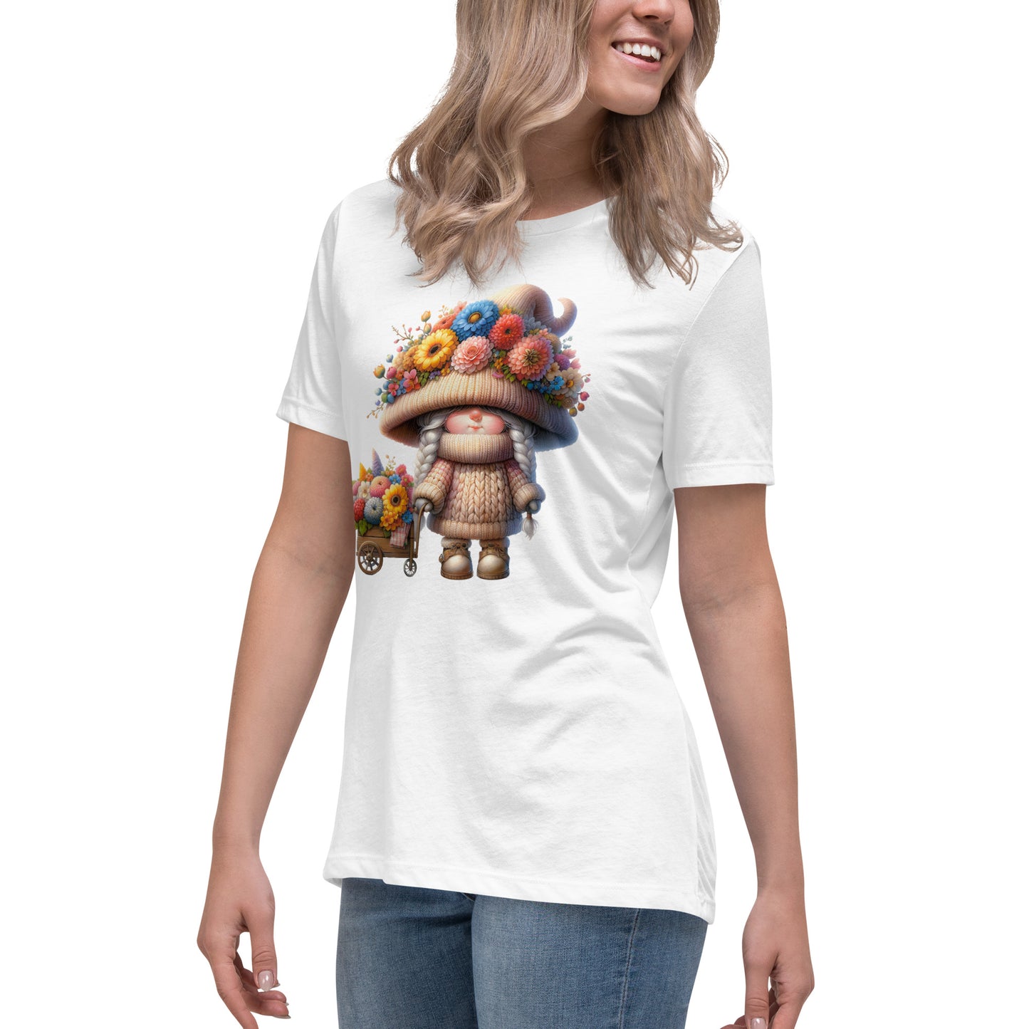 Women's Relaxed T-Shirt "Spring Gnomes" 06