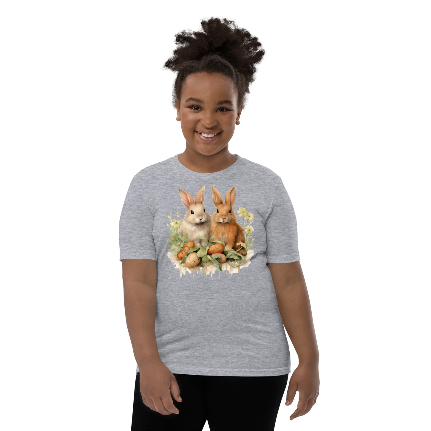 Youth Short Sleeve T-Shirt  A pair of Bunnies
