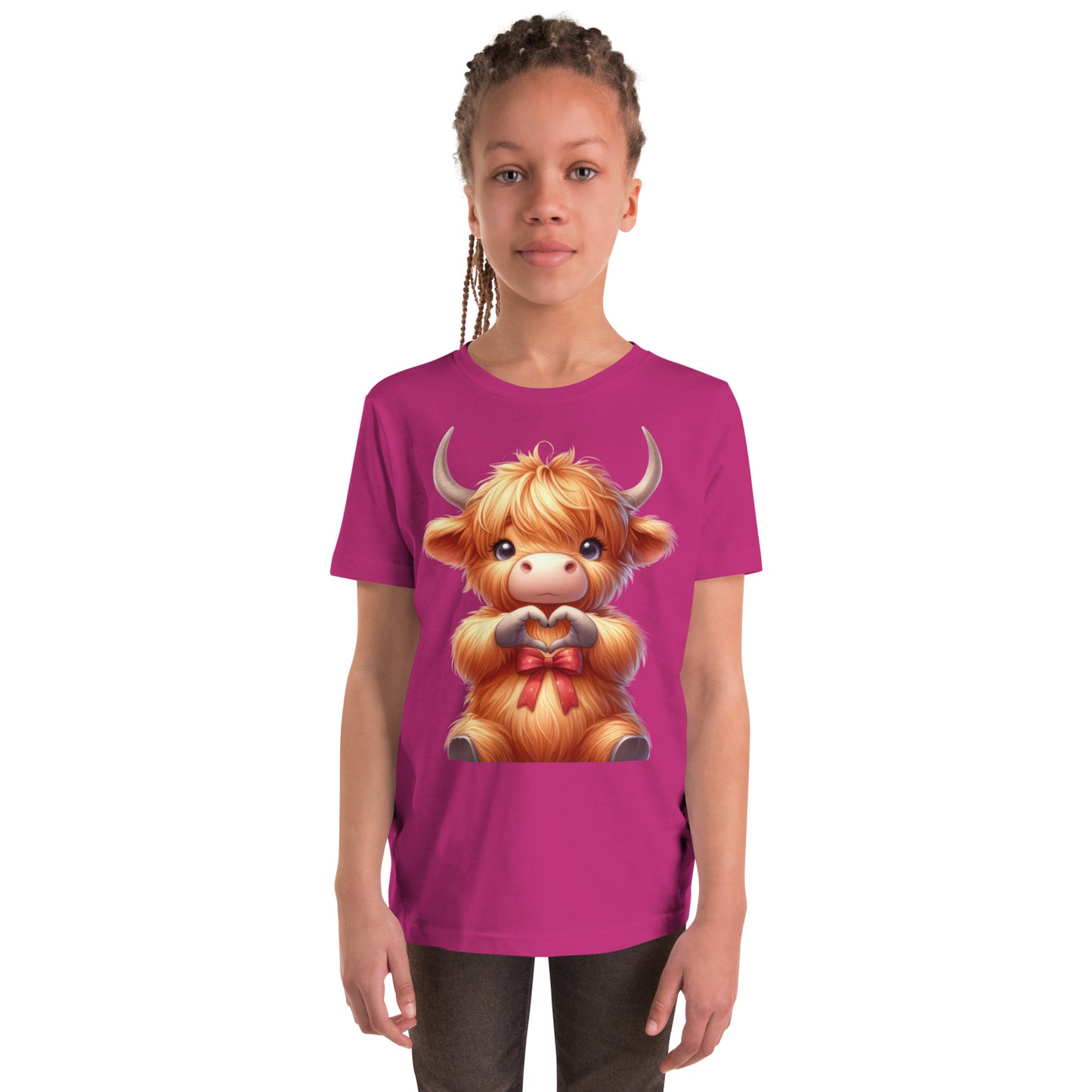 Youth Short Sleeve T-Shirt "Heart Hands" Yak