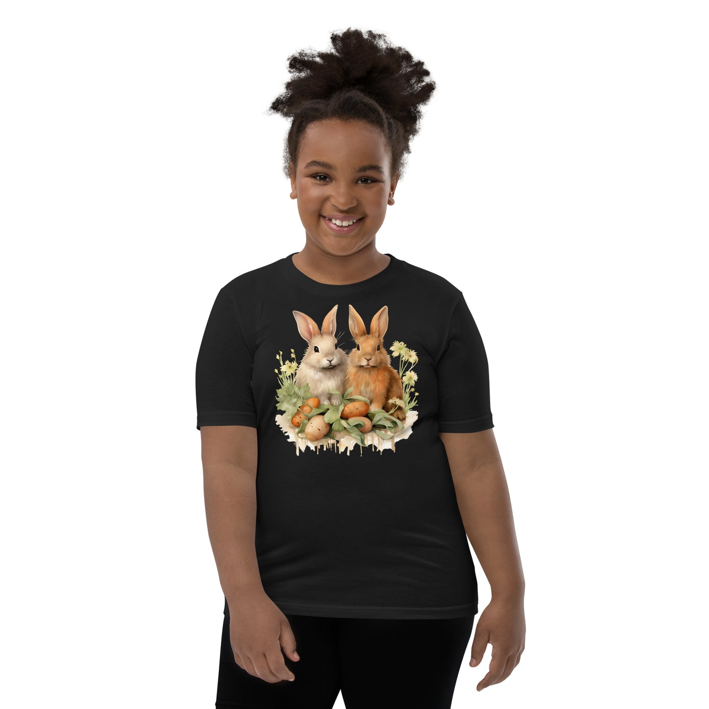 Youth Short Sleeve T-Shirt  A pair of Bunnies