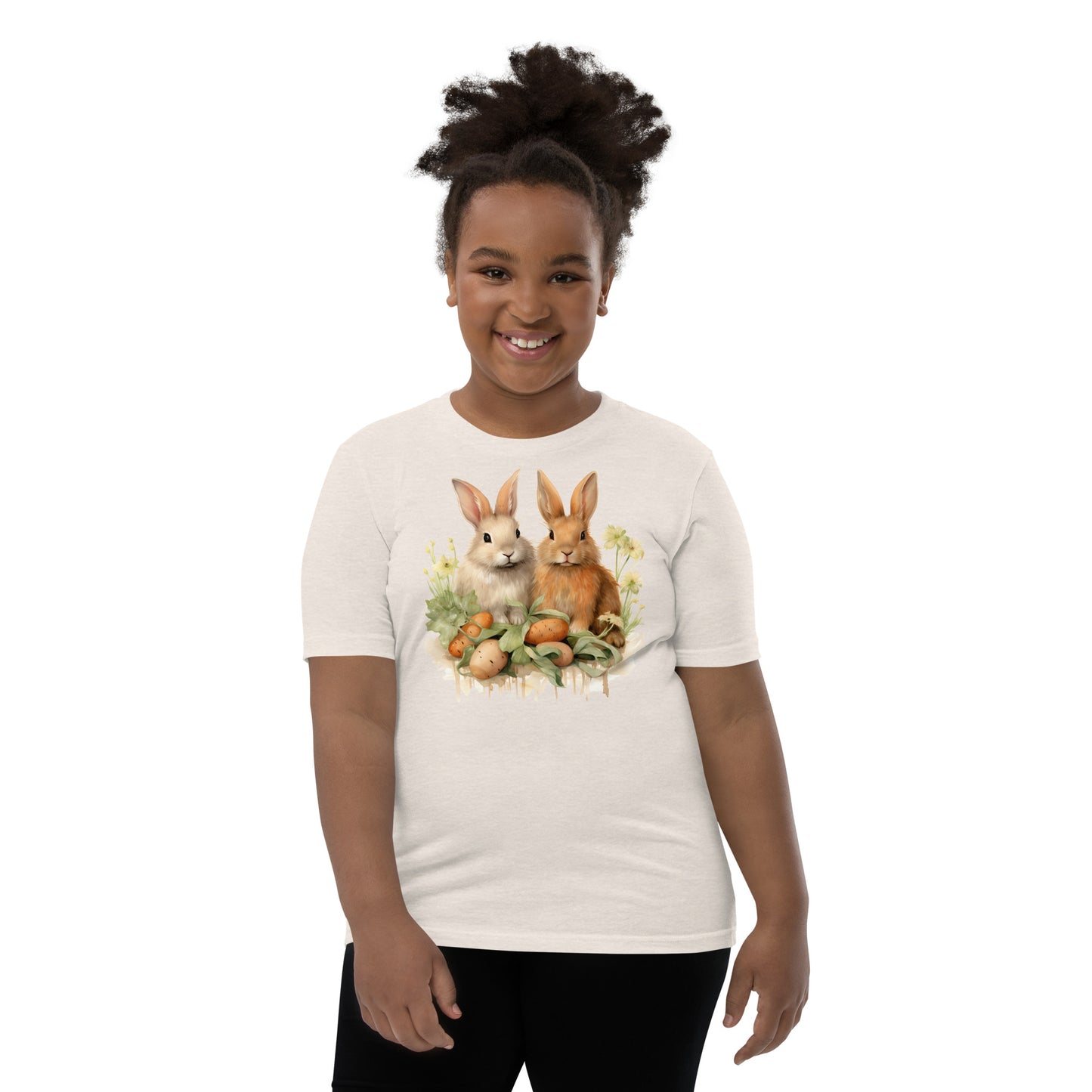 Youth Short Sleeve T-Shirt  A pair of Bunnies