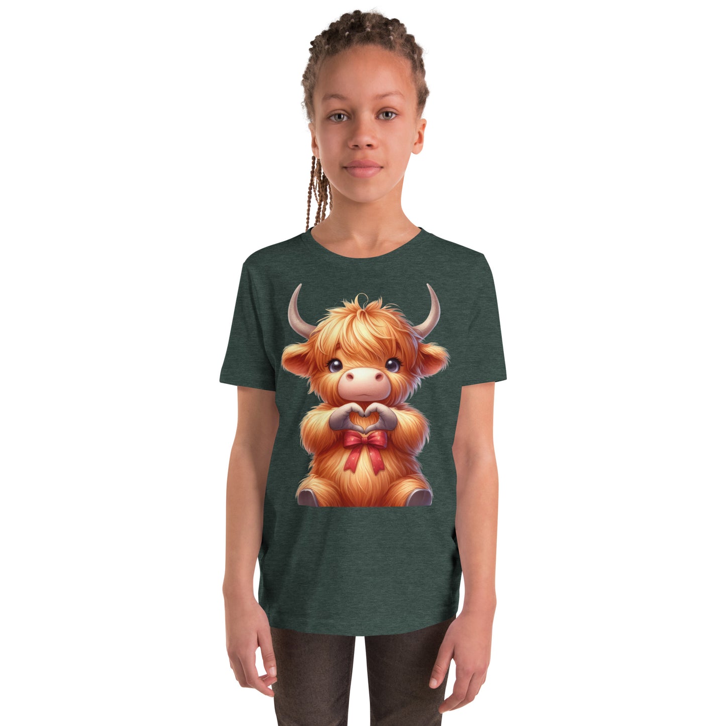 Youth Short Sleeve T-Shirt "Heart Hands" Yak