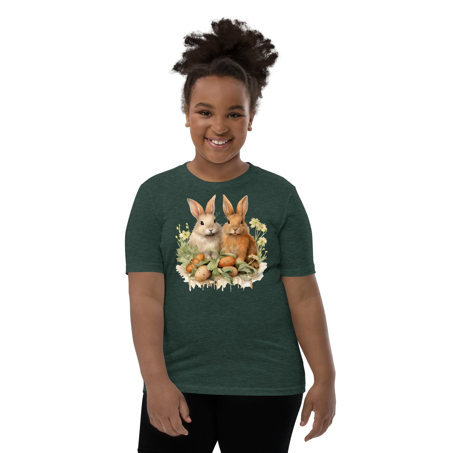 Youth Short Sleeve T-Shirt  A pair of Bunnies