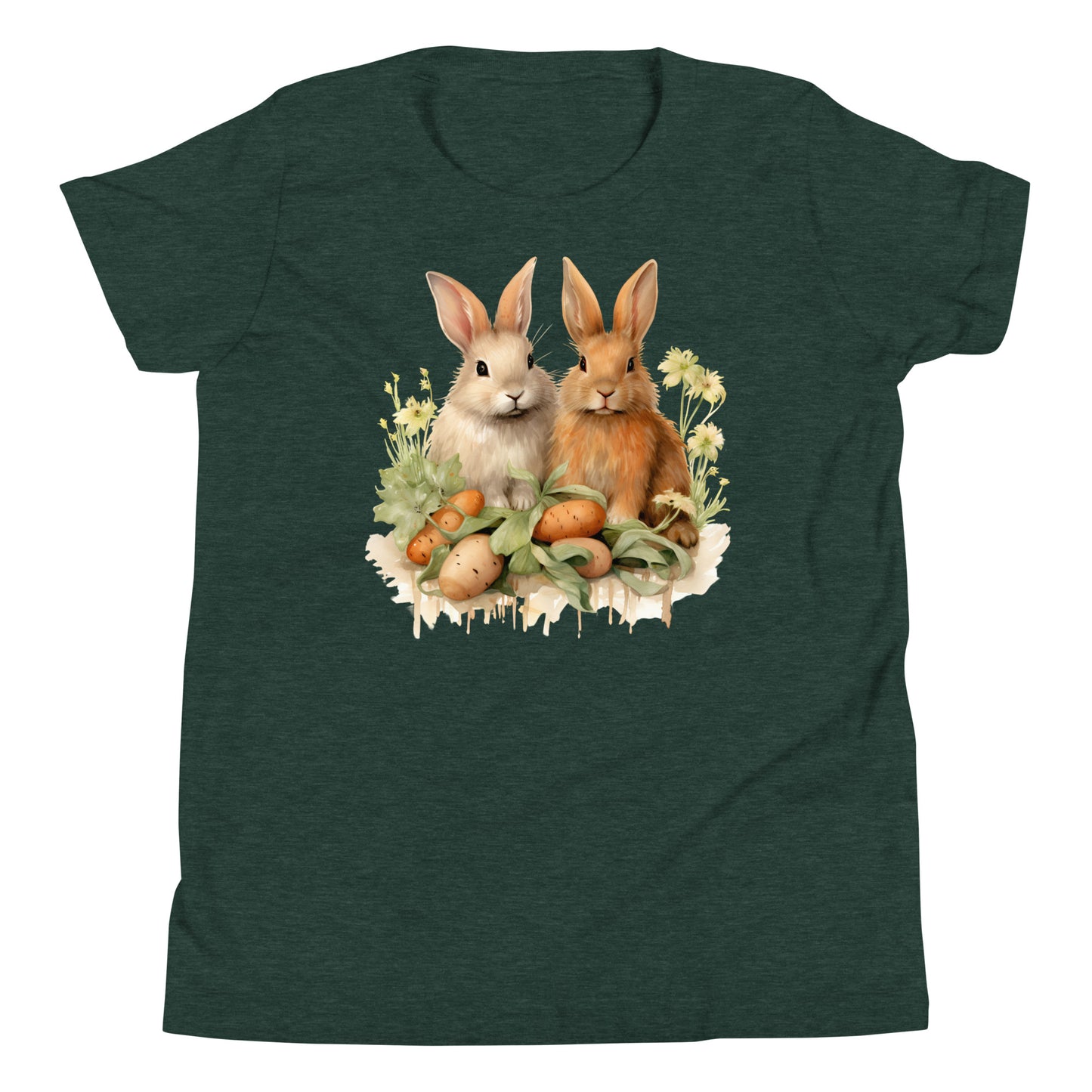 Youth Short Sleeve T-Shirt  A pair of Bunnies