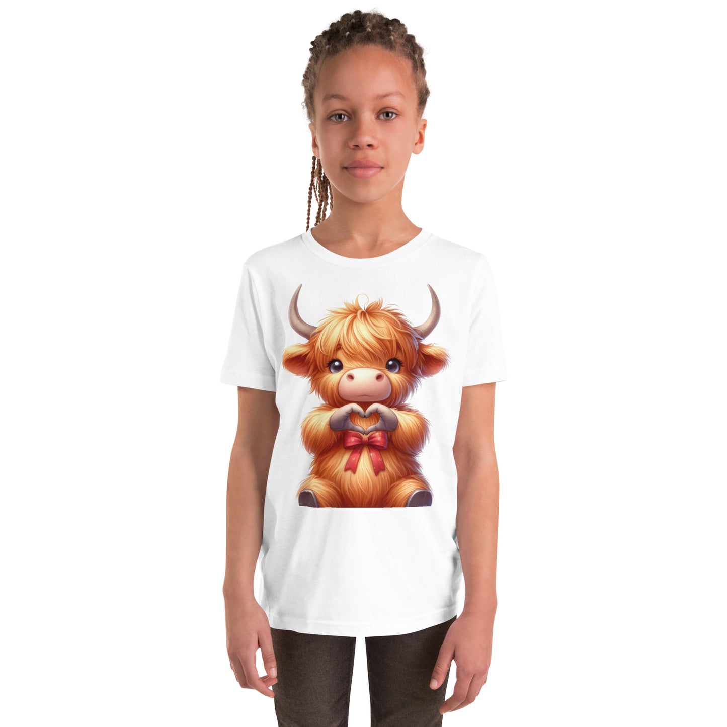 Youth Short Sleeve T-Shirt "Heart Hands" Yak