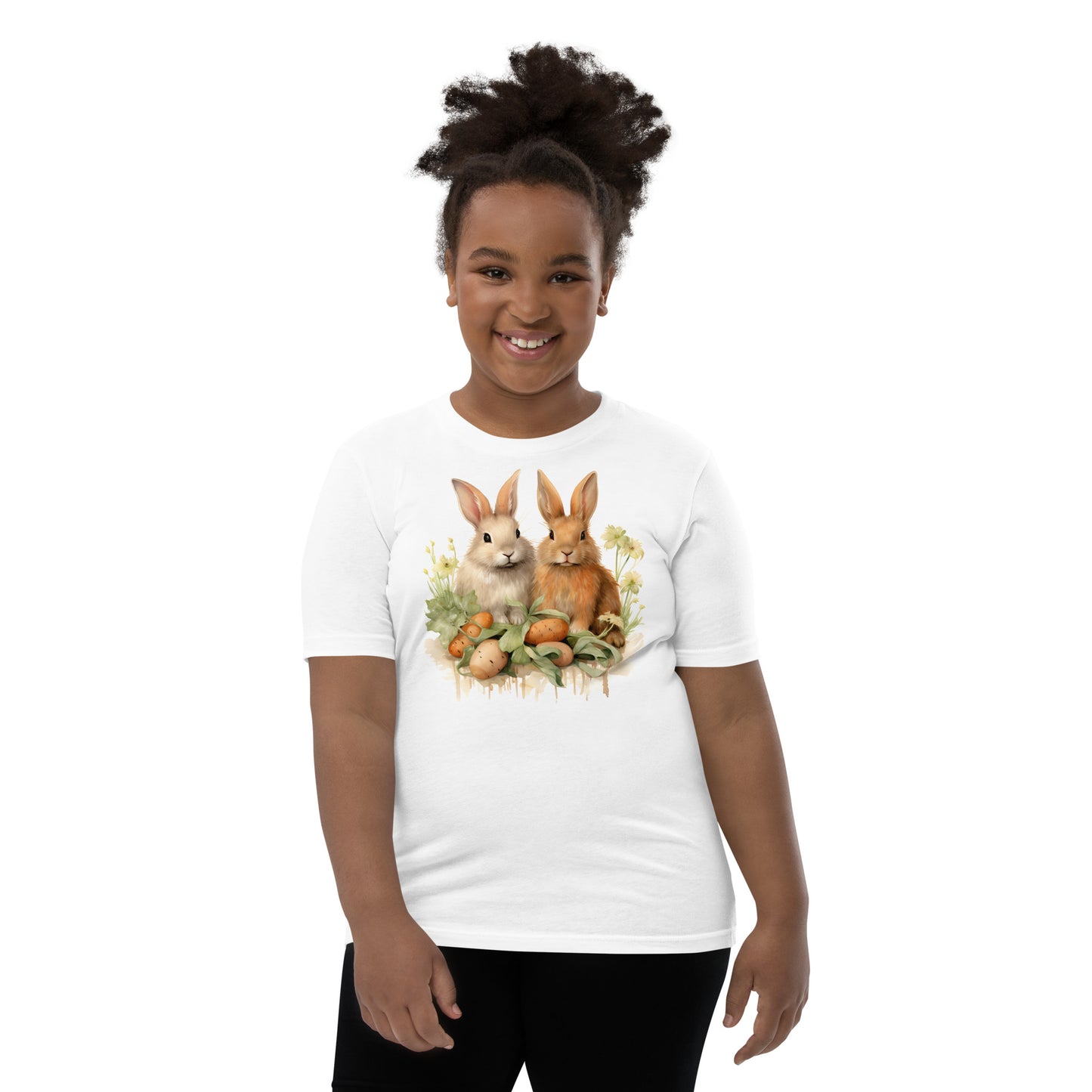 Youth Short Sleeve T-Shirt  A pair of Bunnies